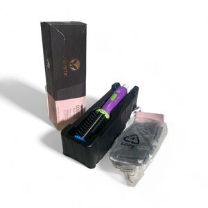 Calista GoGo Mini 2.0 Round Brush Hair Styling Tool 1" Peacock w/Bag